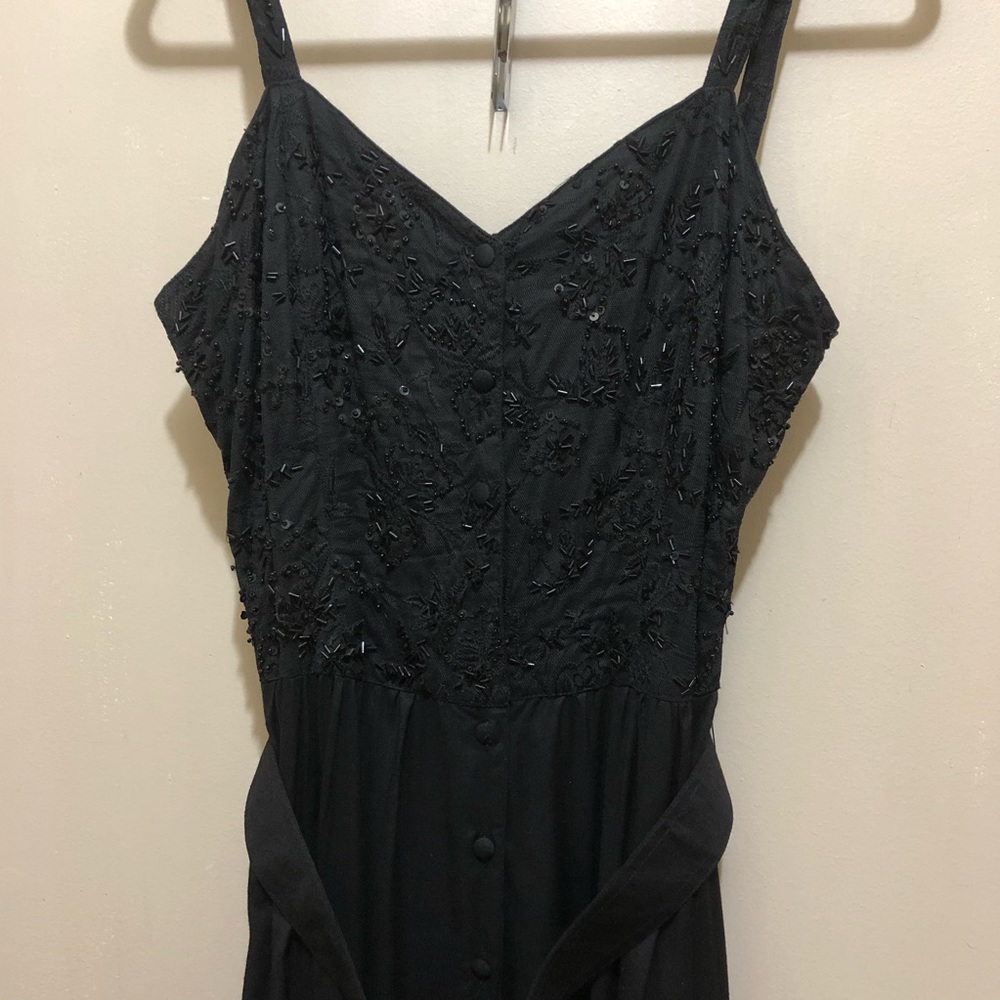 Little black dress by together size 12 embellished with belt
